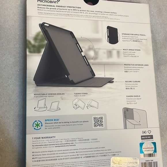 Speck - Balance Folio Purple Case for Apple iPad 10.2 2019-2020 New - Picture 5 of 7